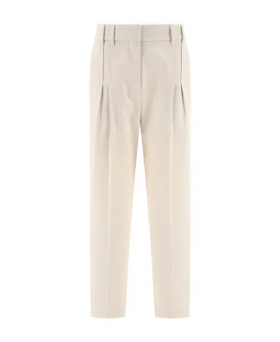 Brunello Cucinelli Cropped Cotton Trousers