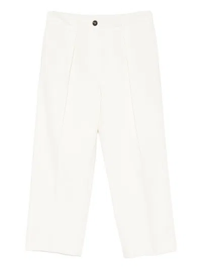 BRUNELLO CUCINELLI BRUNELLO CUCINELLI CROPPED COTTON TROUSERS