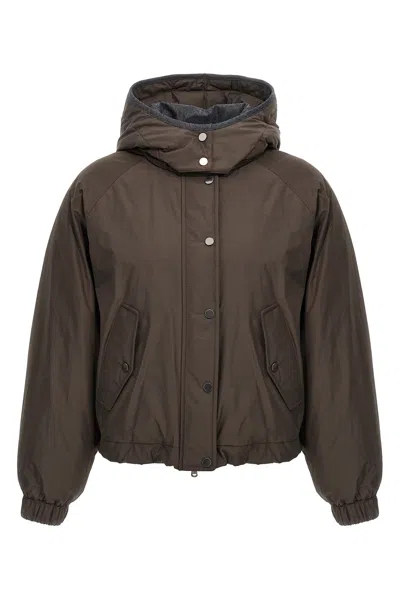 BRUNELLO CUCINELLI CROPPED DOWN JACKET
