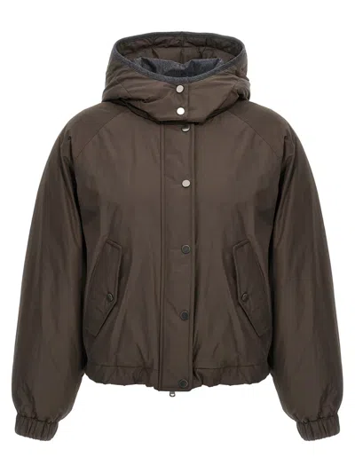 BRUNELLO CUCINELLI BRUNELLO CUCINELLI CROPPED DOWN JACKET
