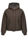 Brunello Cucinelli Cropped Down Jacket Casual Jackets And Parka Brown