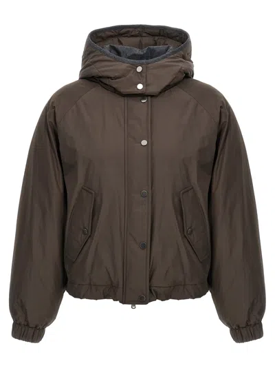 BRUNELLO CUCINELLI CROPPED DOWN JACKET