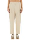 Brunello Cucinelli Cropped Fit Pants In Ivory