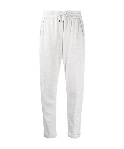 Brunello Cucinelli Cropped Leg Track Pants In Multi