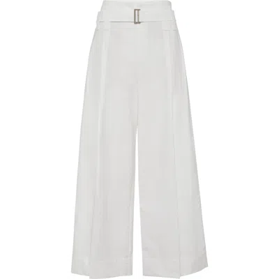 Brunello Cucinelli Cropped Pleated Trousers