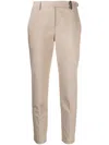 Brunello Cucinelli Cropped Slim-cut Trousers In Neutrals