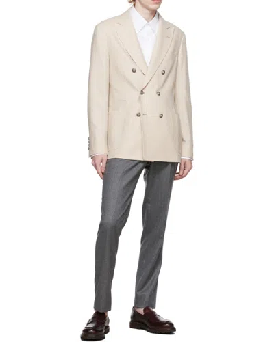 Brunello Cucinelli Cropped Straight Leg Trousers In Black