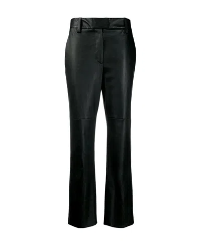 Brunello Cucinelli Cropped Straight Leg Trousers In Black