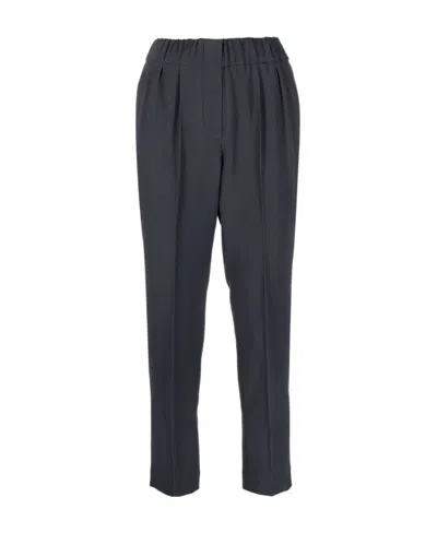 Brunello Cucinelli Cropped Tailored Trousers In Grgiomedio