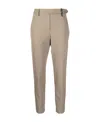 Brunello Cucinelli Cropped Tailored Trousers In Nude
