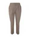 Brunello Cucinelli Cropped Tapered Trousers In Gray