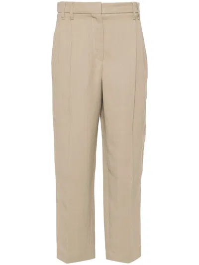 BRUNELLO CUCINELLI CROPPED TAPERED TROUSERS