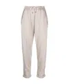Brunello Cucinelli Cropped Track Pants In White