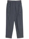 Brunello Cucinelli Track Five-pocket Trousers In Lightweight Poplin With Moniline In Blue