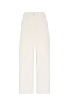 Brunello Cucinelli Garment-dyed Cropped Jeans In Ecru