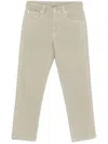 Brunello Cucinelli Cropped Trousers In Green