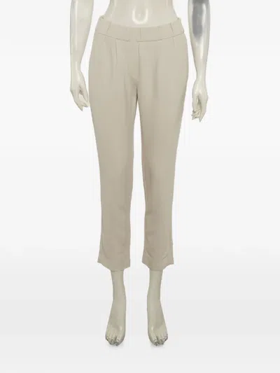 Pre-owned Brunello Cucinelli Cropped Trousers In Neutral