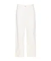 Brunello Cucinelli Cropped Trousers In White