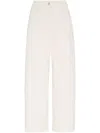 Brunello Cucinelli Cropped Trousers In White
