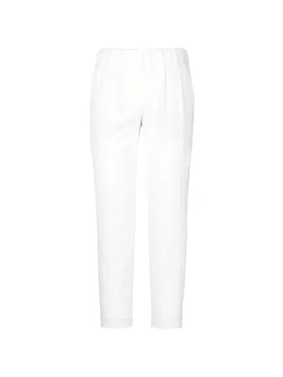 Brunello Cucinelli Cropped Trousers In White