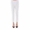Brunello Cucinelli Cropped Trousers In Natural