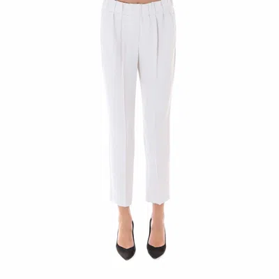 Brunello Cucinelli Cropped Trousers In Natural