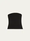 Brunello Cucinelli Cropped Tube Top In C101 Black