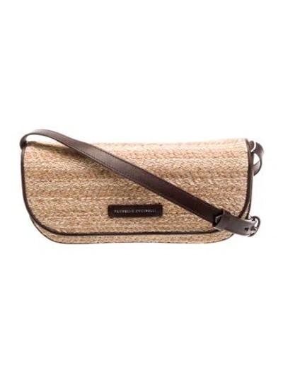 Pre-owned Brunello Cucinelli Crossbody Bag In Neutral