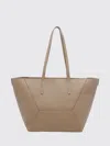 Brunello Cucinelli Shoulder Bag Structured Shape Double Handles In Neutral