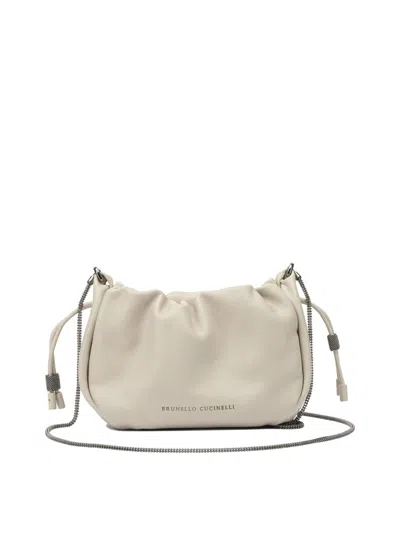BRUNELLO CUCINELLI CROSSBODY BAGS BEIGE