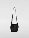 Brunello Cucinelli Duo Mini Denim Drawstring Bucket Bag In Blue