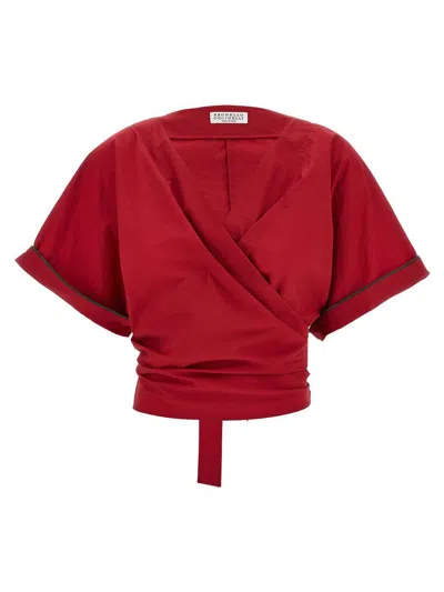 Brunello Cucinelli Crossed Shirt