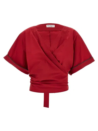 BRUNELLO CUCINELLI BRUNELLO CUCINELLI CROSSED SHIRT