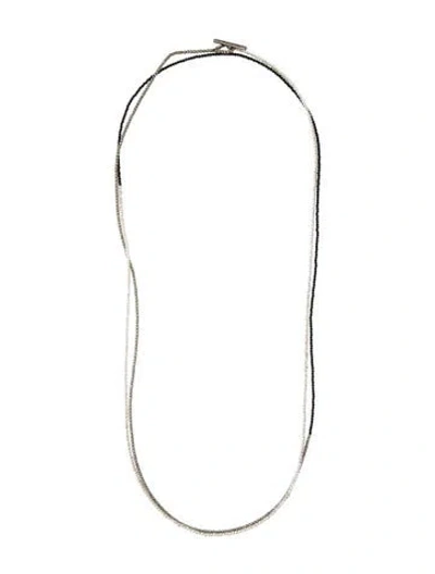 Pre-owned Brunello Cucinelli Crystal Beaded Lariat Necklace, 57.75" In Multi