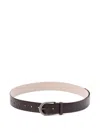 Brunello Cucinelli Crystal-embellishment Belt In Brown