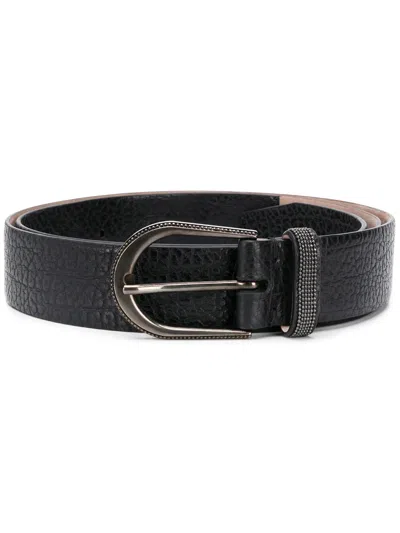 Brunello Cucinelli Belt In Black