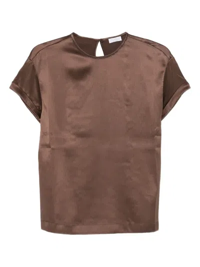 Brunello Cucinelli Crystal-embellishment Blouse