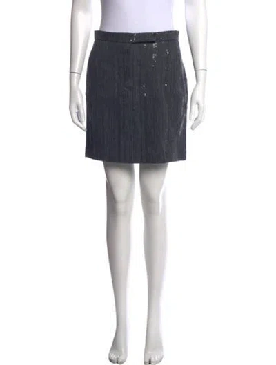 Pre-owned Brunello Cucinelli Crystal Embellishments Mini Skirt W/ Tags In Grey