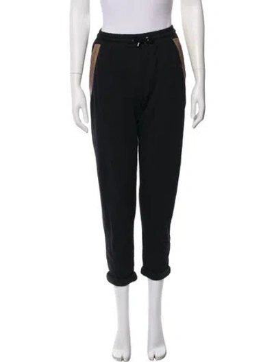 Pre-owned Brunello Cucinelli Crystal Embellishments Sweatpants In Black