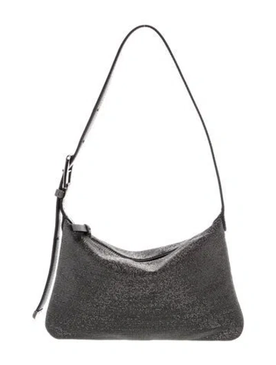 Pre-owned Brunello Cucinelli Crystal Shoulder Bag W/ Tags In Black