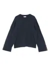 Brunello Cucinelli Cuff-detail Sweater In Blue