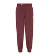 Brunello Cucinelli Cuffed Sweatpants In Burgundy