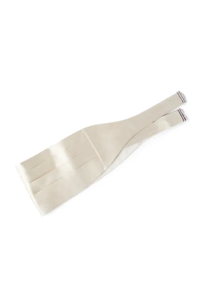 Brunello Cucinelli Cummerbund In White