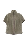 Brunello Cucinelli Lightweight Curly Sheep Shearling Jacket