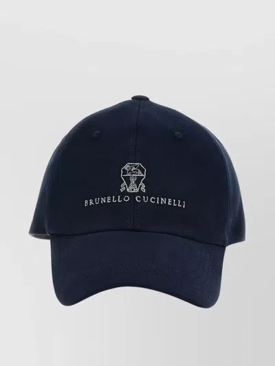 Brunello Cucinelli Curved Brim Cap With Embroidered Logo
