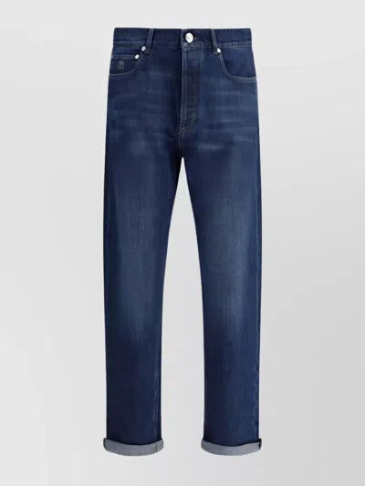 Brunello Cucinelli Traditional Fit Denim Jeans In Dark
