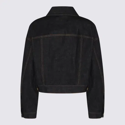 Brunello Cucinelli Dark Blue Cotton Denim Jacket