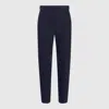 Brunello Cucinelli Relaxed Fit Trousers With Side Pocket And Belt Loops In Blue Freddo