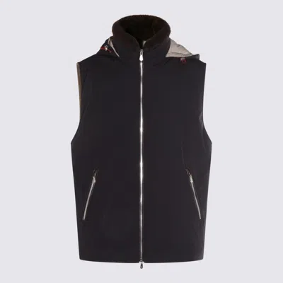 BRUNELLO CUCINELLI DARK BLUE DOWN JACKET