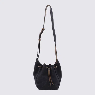 Brunello Cucinelli Dark Blue Leather Satchel